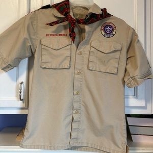 Boy Scouts of America button shirt
